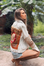 Load image into Gallery viewer, Red Thai elephant upcycled boho jacket