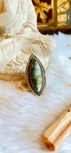 Load image into Gallery viewer, Labradorite statement ring Size 6 1/4