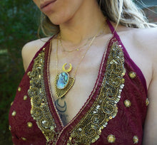 Load image into Gallery viewer, Abalone moon necklace - Orendas Creations