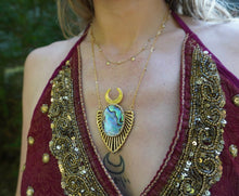 Load image into Gallery viewer, Abalone moon necklace - Orendas Creations
