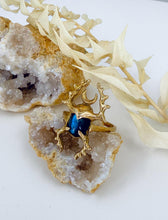 Load image into Gallery viewer, Labradorite scarab beetle protection ring
