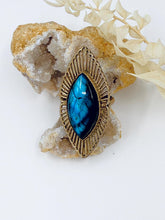 Load image into Gallery viewer, labradorite statement ring

