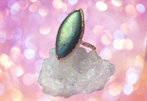 Labradorite ring size 6