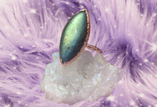 Load image into Gallery viewer, Labradorite ring size 6
