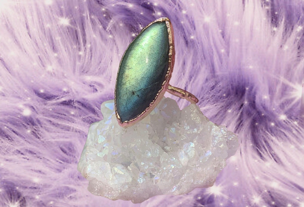 Labradorite ring size 6